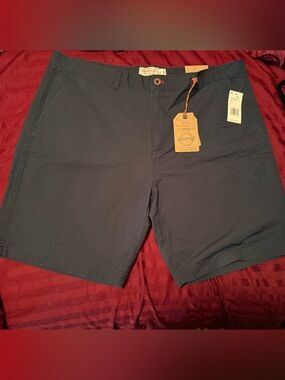 Weatherproof Men's Navy Blue Flat Front Shorts